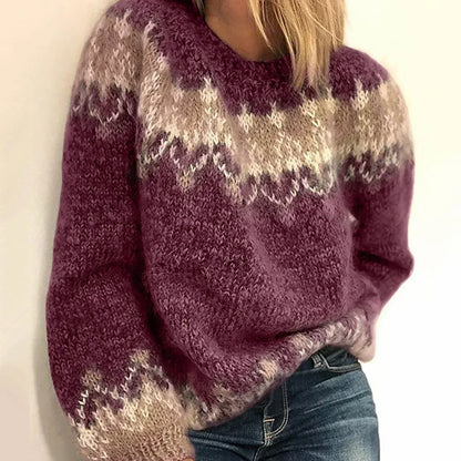 Jacquard Mohair - Damen Strickpullover